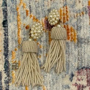 Pearl statement earrings